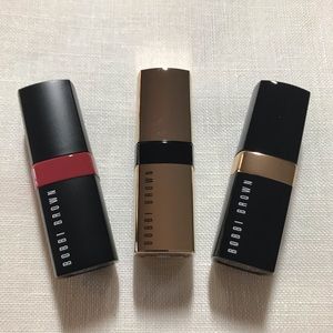 Set of 3 Bobbi Brown Trial Size Lipsticks